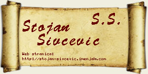 Stojan Sivčević vizit kartica